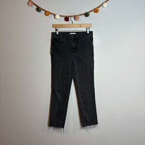 Madewell washed black Stovepipe jeans